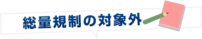 総量規制の対象外